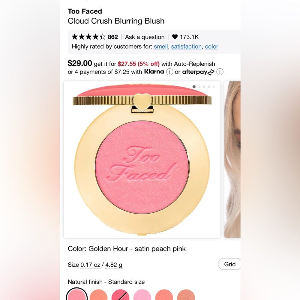 Too Faced Cloud Crush Blush